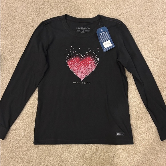 NWT Life Is Good Long Sleeve Women’s T Shirt - Picture 1 of 3